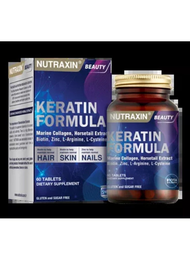 NUTRAXIN Beauty Keratin Formula 60 Tablets