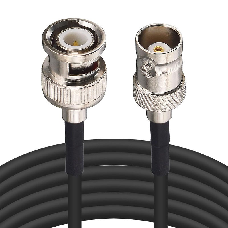 YOTENKO BNC Male to Female Extension Cable 16ft SDI Cable CCTV Extension Cable 50 Ohm RG174 for Ham Radio CCTV Wireless Microphone System Security Camera Monitor Converter SDI Video DVR - Image 1