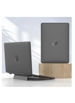 Generic غطاء صلب غير لامع من Ecosystem مع حامل، متوافق مع MacBook Air 15 2023/15.3 بوصة (طراز A2941 مع شريحة M2) (A2941) - (أسود)  - Image 1