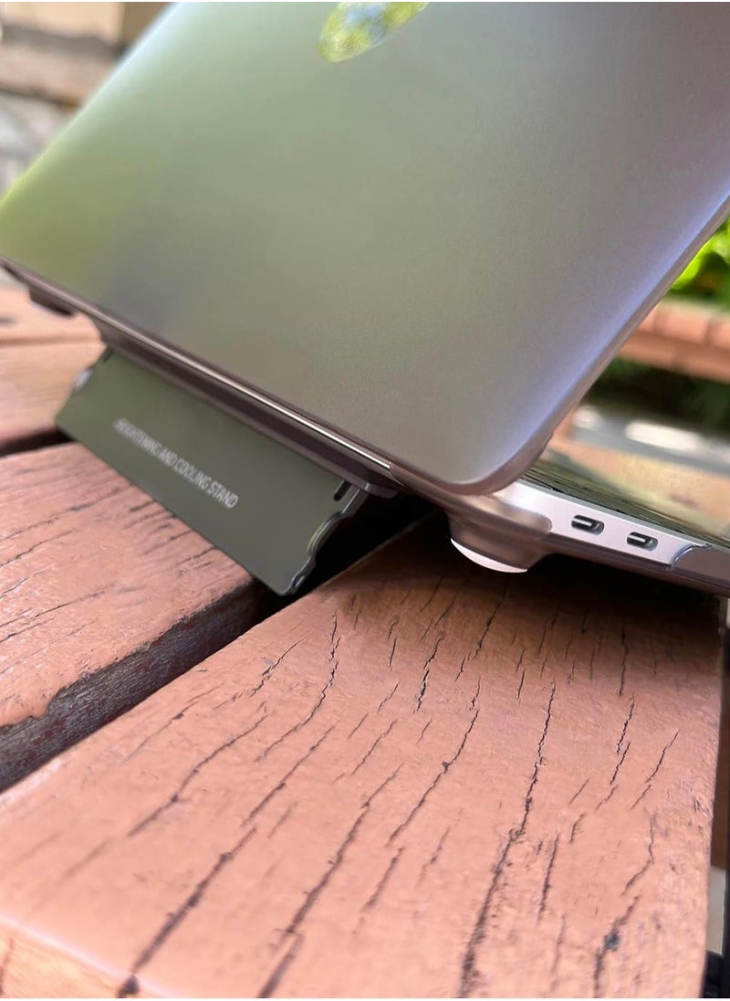 Generic غطاء صلب غير لامع من Ecosystem مع حامل، متوافق مع MacBook Air 15 2023/15.3 بوصة (طراز A2941 مع شريحة M2) (A2941) - (أسود)  - Image 3