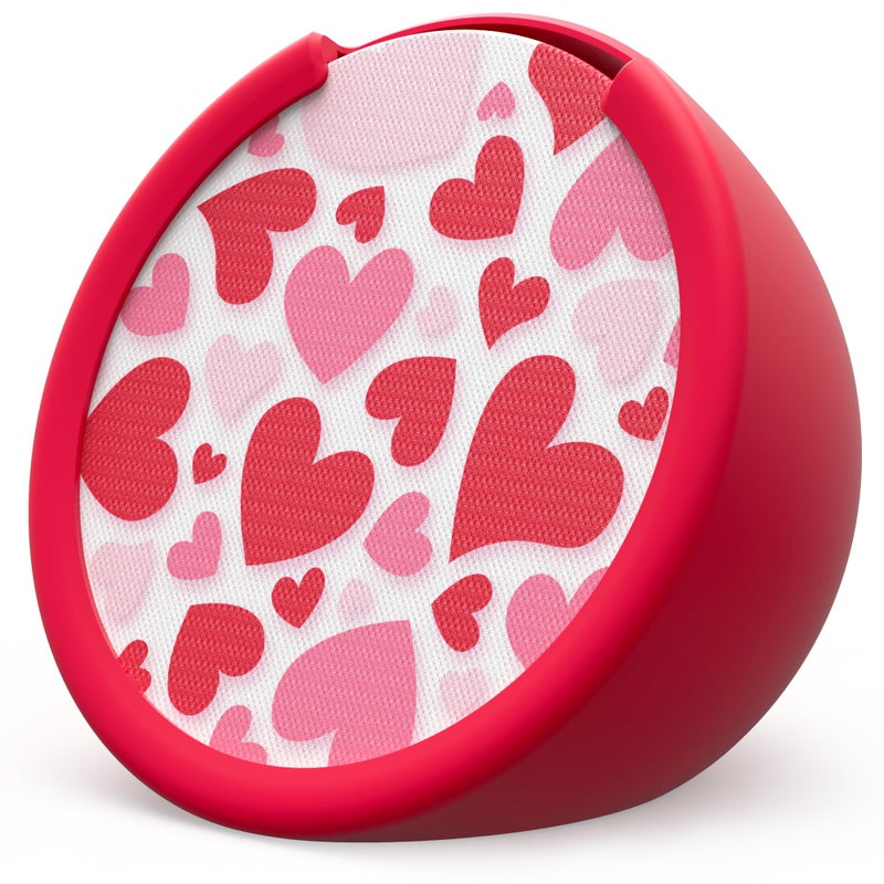 Mission Cables Made for Amazon Sleeve u0026 Faceplate | Hearts, for Echo Pop - Image 1