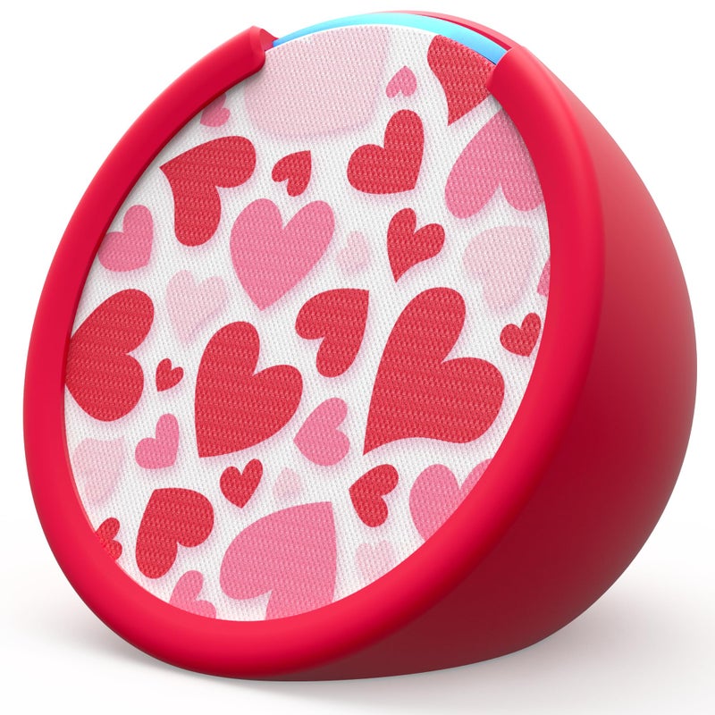 Mission Cables Made for Amazon Sleeve u0026 Faceplate | Hearts, for Echo Pop - Image 2