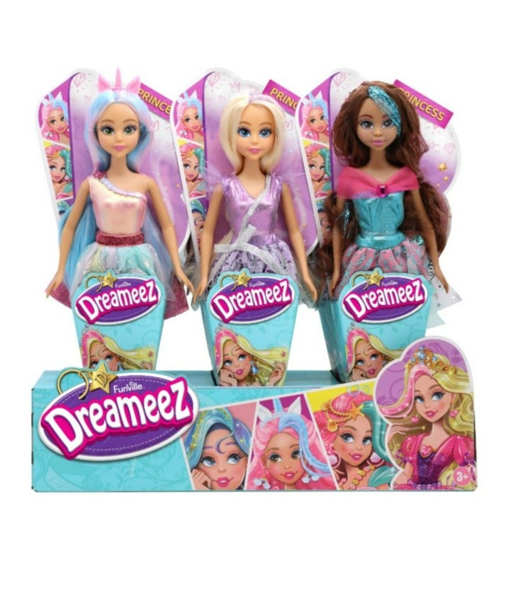 Funville Dreameez Fairy Dolls Playset 4 Assorted Colors - Image 1