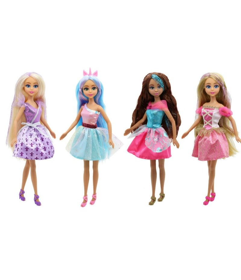 Funville Dreameez Fairy Dolls Playset 4 Assorted Colors - Image 2