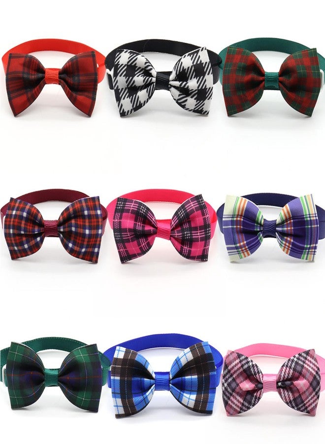 Allazone 24pcs Dog Neckties Dog Ties Adjustable Pet Neck Tie for Small Medium Puppy Cat Kitten Party Festival Birthday Gift Valentine's Holiday Wedding Assorted Doggies Grooming Supplies Accessories - Image 3