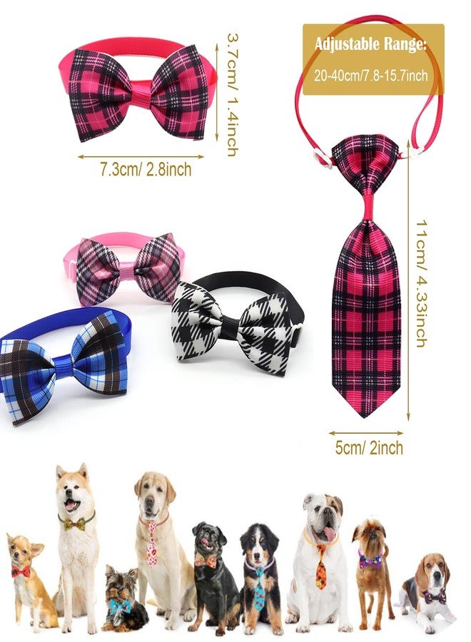 Allazone 24pcs Dog Neckties Dog Ties Adjustable Pet Neck Tie for Small Medium Puppy Cat Kitten Party Festival Birthday Gift Valentine's Holiday Wedding Assorted Doggies Grooming Supplies Accessories - Image 2
