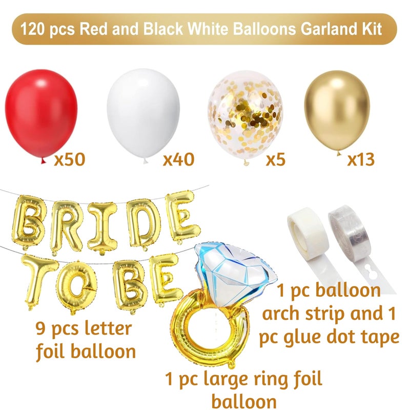 TOYXE Bride to be Party Decoration Set of 120 Pieces - Image 2