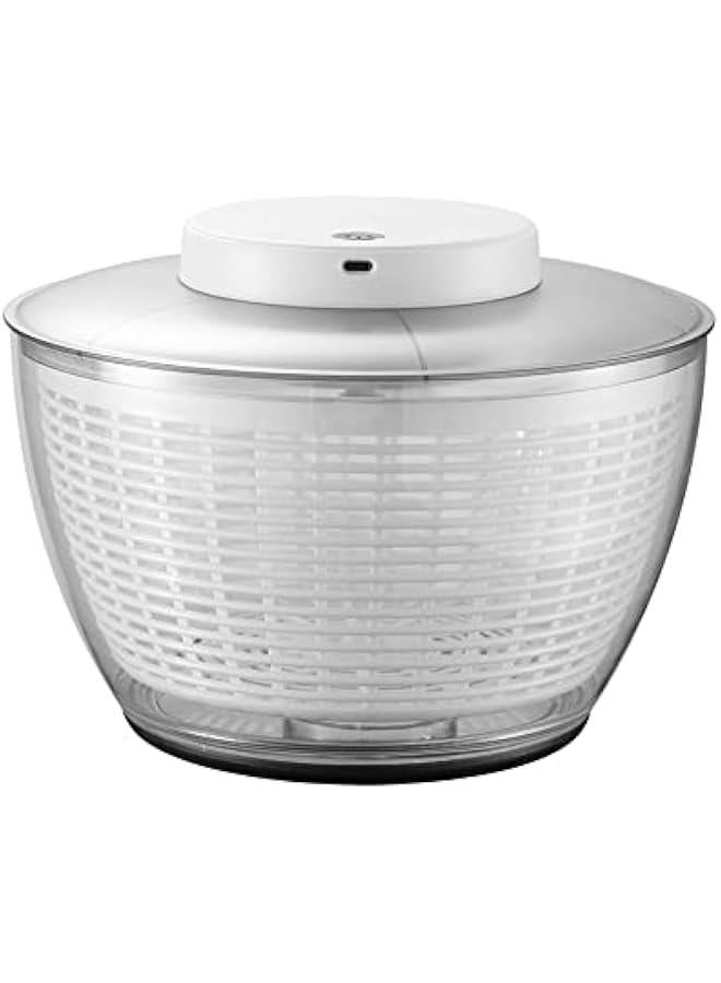 Electric Salad Spinner 4.5L Large Capacity Lettuce Spinner Multifunctional Fruit Washer Vegetable Dryer for Home Kitchen,BPA Free, Green - Image 1