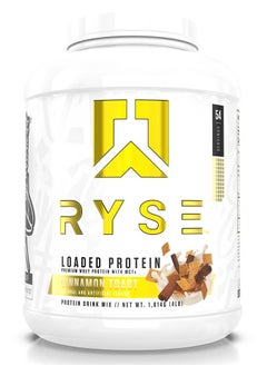 RYSE Loaded Premium Whey Protein, Cinnamon Toast, 54 servings 