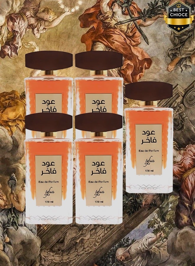 Infinite 5 Pieces Oud Fakhir Perfume 100ml - Image 1