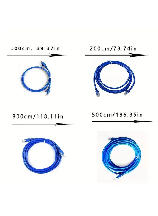 كابل إيثرنت Cat5e 35 بوصة أصفر عالي السرعة ذكر إلى ذكر لشبكات المنزل والمكتب - Image 2