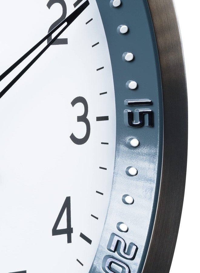 La Crosse Technology Atomic Wall Clock, Metal, 10" (404-54667) - Image 4