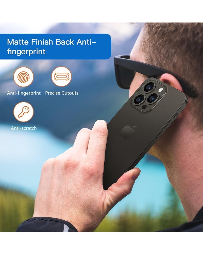 TIGER غطاء حافظة متوافق مع iPhone 15 Pro Slim Case، غطاء جلدي رفيع للغاية بلمسة نهائية غير لامعة [مضاد لبصمات الأصابع وغير قابل للاصفرار] غطاء حماية فائق مع حماية للكاميرا - Image 5