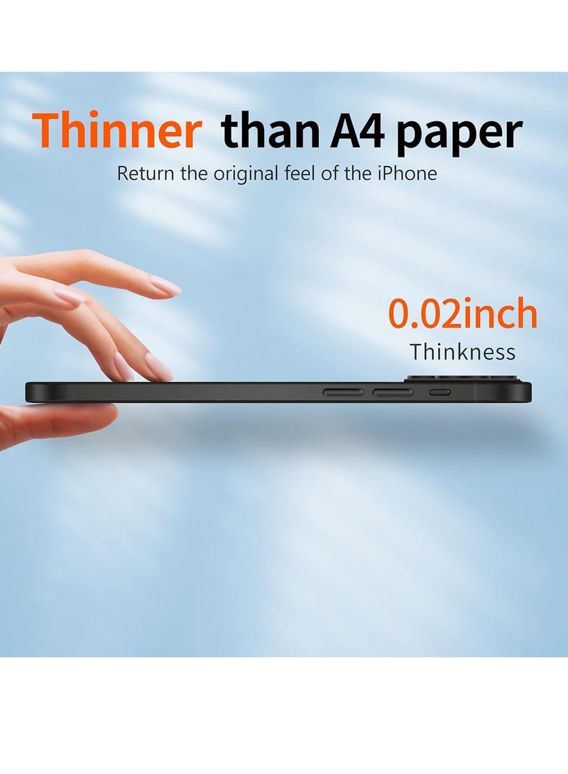 TIGER غطاء حافظة متوافق مع iPhone 15 Pro Slim Case، غطاء جلدي رفيع للغاية بلمسة نهائية غير لامعة [مضاد لبصمات الأصابع وغير قابل للاصفرار] غطاء حماية فائق مع حماية للكاميرا - Image 2