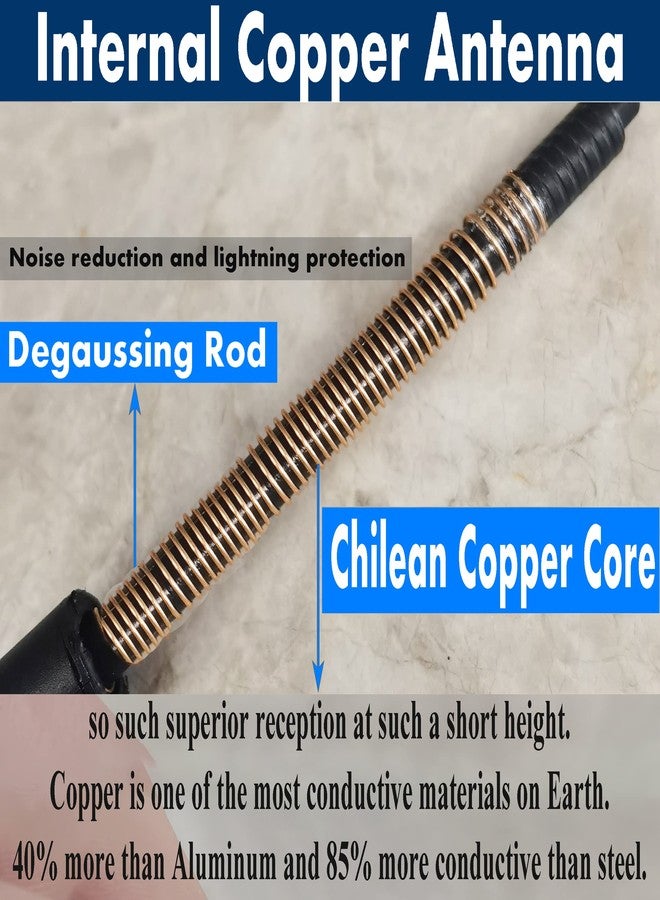 RooFox 7 Inch Flexible Spiral Rubber Antenna for Jeep Grand Cherokee (1999-2010), Jeep Grand Cherokee Antenna Replacement Mast - Image 3