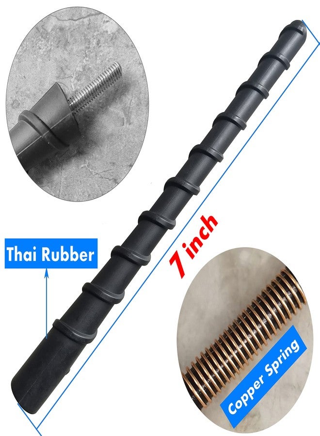 RooFox 7 Inch Flexible Spiral Rubber Antenna for Jeep Grand Cherokee (1999-2010), Jeep Grand Cherokee Antenna Replacement Mast - Image 2
