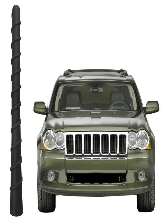 RooFox 7 Inch Flexible Spiral Rubber Antenna for Jeep Grand Cherokee (1999-2010), Jeep Grand Cherokee Antenna Replacement Mast - Image 1
