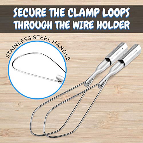 OHLECTRIC 2 Pack - Range 6-2 Aluminium Wedge Clamps - Stainless Steel Ball Handle - Secure Locking System - Aerial Cable Tightening & Sag Prevention - Durable Clamp - Image 5