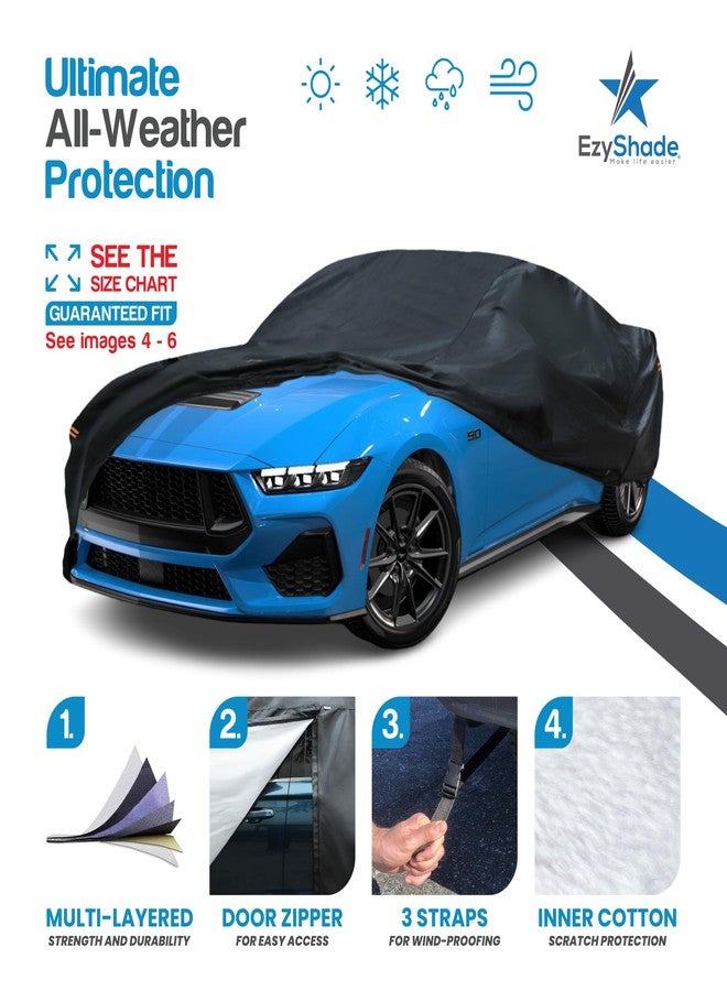 EzyShade Car Cover - Size C4 (Black) - Image 2