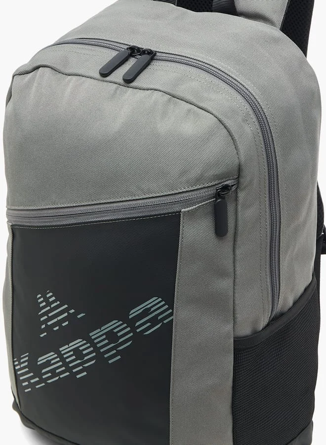 Kappa Boys Logo Print Backpack with Adjustable Shoulder Straps - 44x31x17 cm