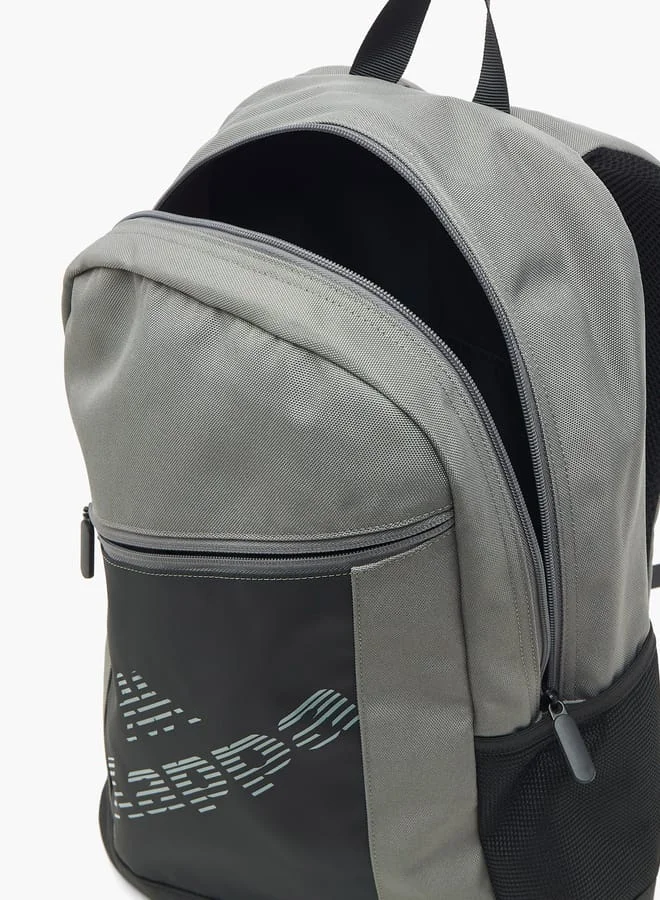 Kappa Boys Logo Print Backpack with Adjustable Shoulder Straps - 44x31x17 cm