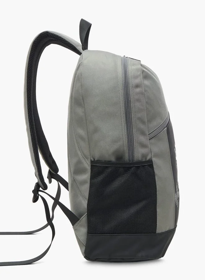 Kappa Boys Logo Print Backpack with Adjustable Shoulder Straps - 44x31x17 cm
