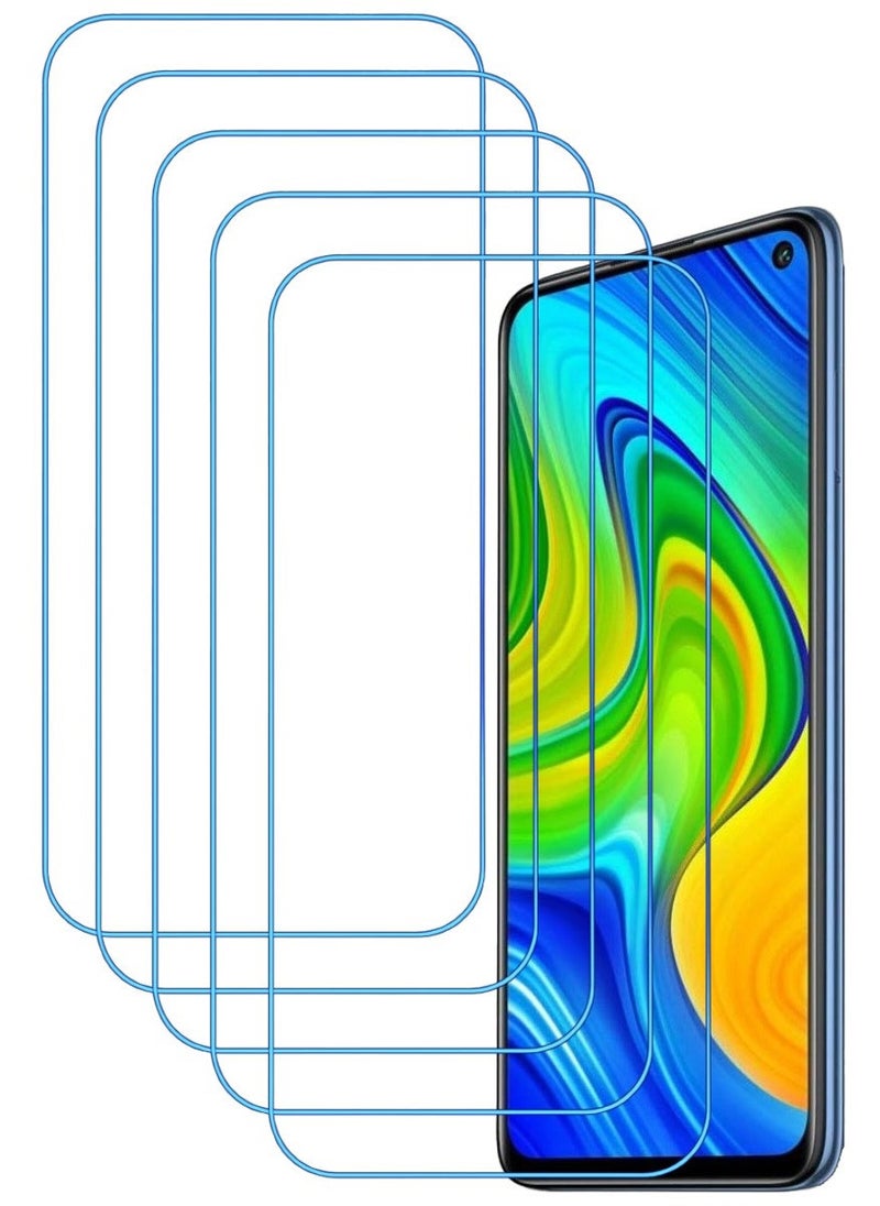 ACLIX 5 Pieces Antistatic ESD Dustproof Premium Quality High Definition Clear Tempered Glass Screen Protector Designed For Xiaomi Redmi Note 9 - Image 1