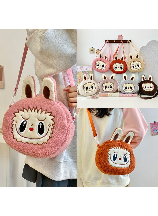 Bubble Matla Cloth Messenger Bag Cartoon Backpack Doll Change Plush Bag Children's Shoulder Bag-Color:Tote Bag Green 28*3128*31cmcm-Height:Universal  - Image 2