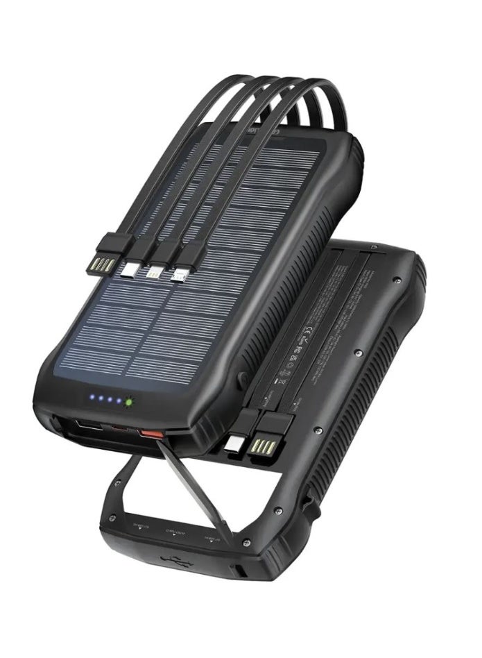 GreenLion Green Lion Solar Force 20000mAh Power Bank - Black - Image 1