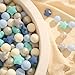 TRENDPLAY Star Ball Pit Balls 100 for Toddlers Ball Pit Ball Shapes Plastic Balls for Boys Girls Ball Pit Fun Birthday Party Christmas DecorationCream Colors Blue - Image 4