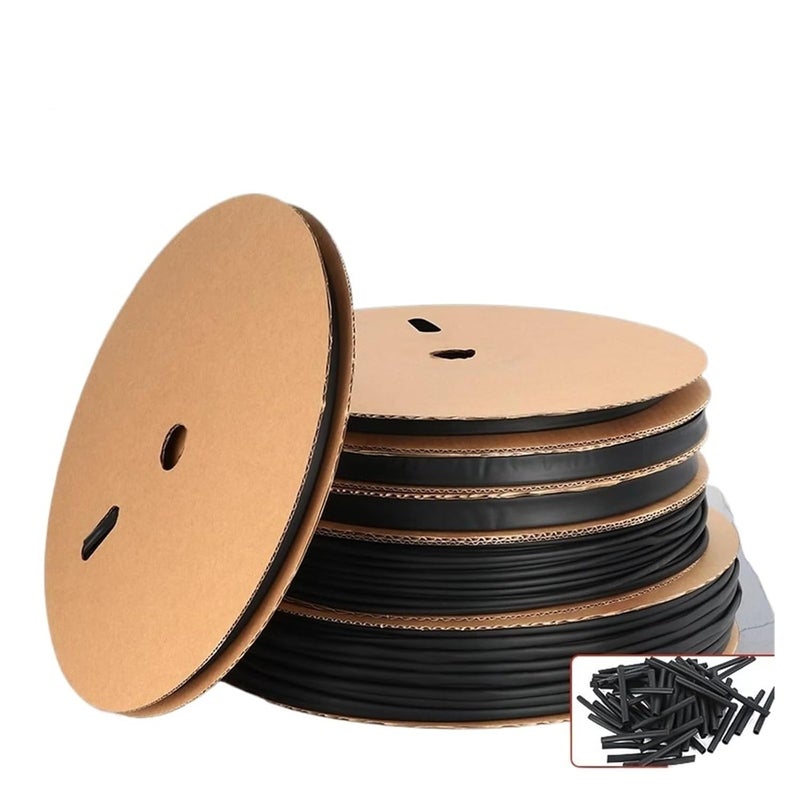10/50/100M 3:1 Black Diameter Heat Shrink Heatshrink Tubing Tube Sleeving Wrap Wire(Yellow,9.5mm,10m) - Image 2