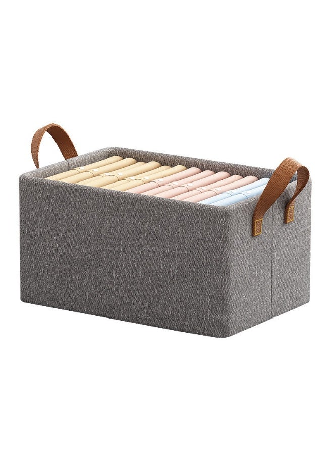 1-Piece Foldable Fabric Closet Organizer Box – Large Cloth Storage Bin with Handles - Image 1