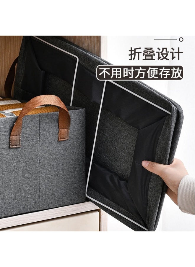 1-Piece Foldable Fabric Closet Organizer Box – Large Cloth Storage Bin with Handles - Image 3