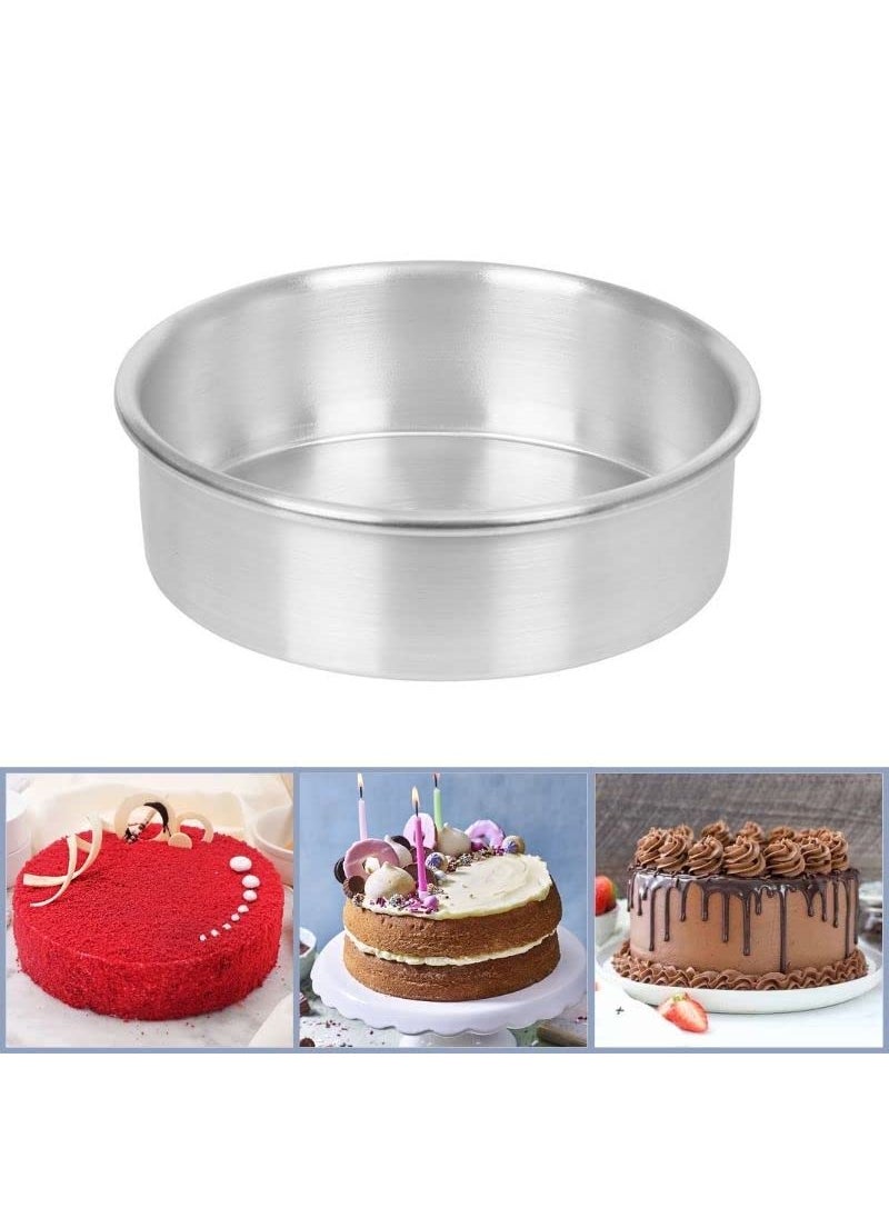 FINALITY finality Aluminium Baking Cake PanMould for Microwave Oven Combo of Square and Round 7no  - Image 5