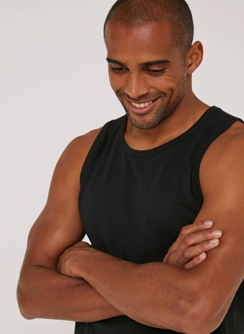 Matalan Black Jersey Vest Top