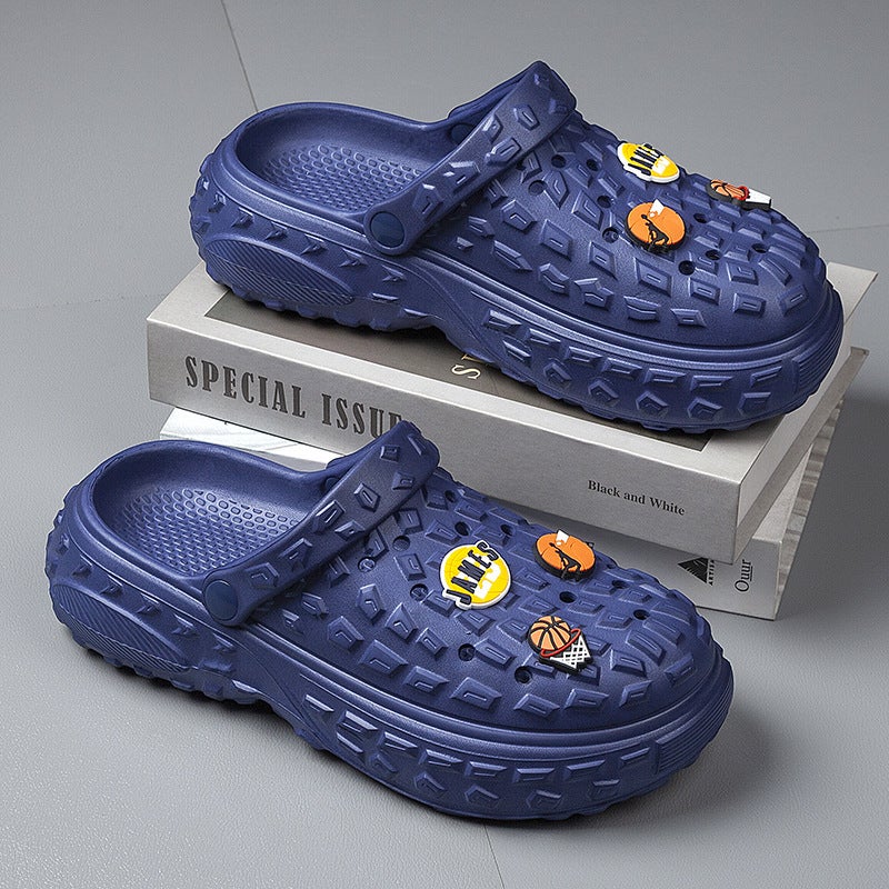 Men'S Hole Shoes Cute Cartoon Eva Baotou Slippers Platform Casual Sandals Outdoor Beach Men'S Shoes - Image 1