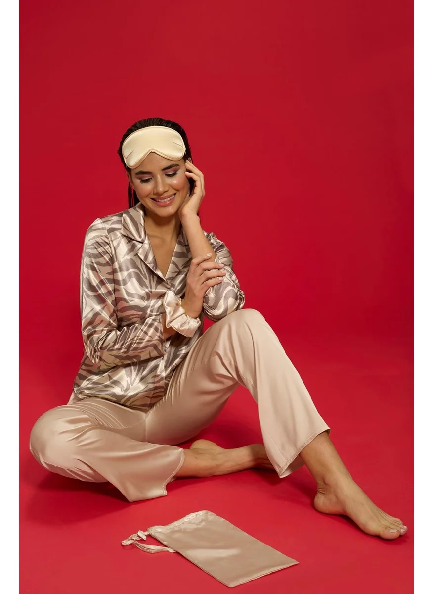 For You Moda 6-Piece Zebra Pajama Stone Set Both Inside and Outside S27686