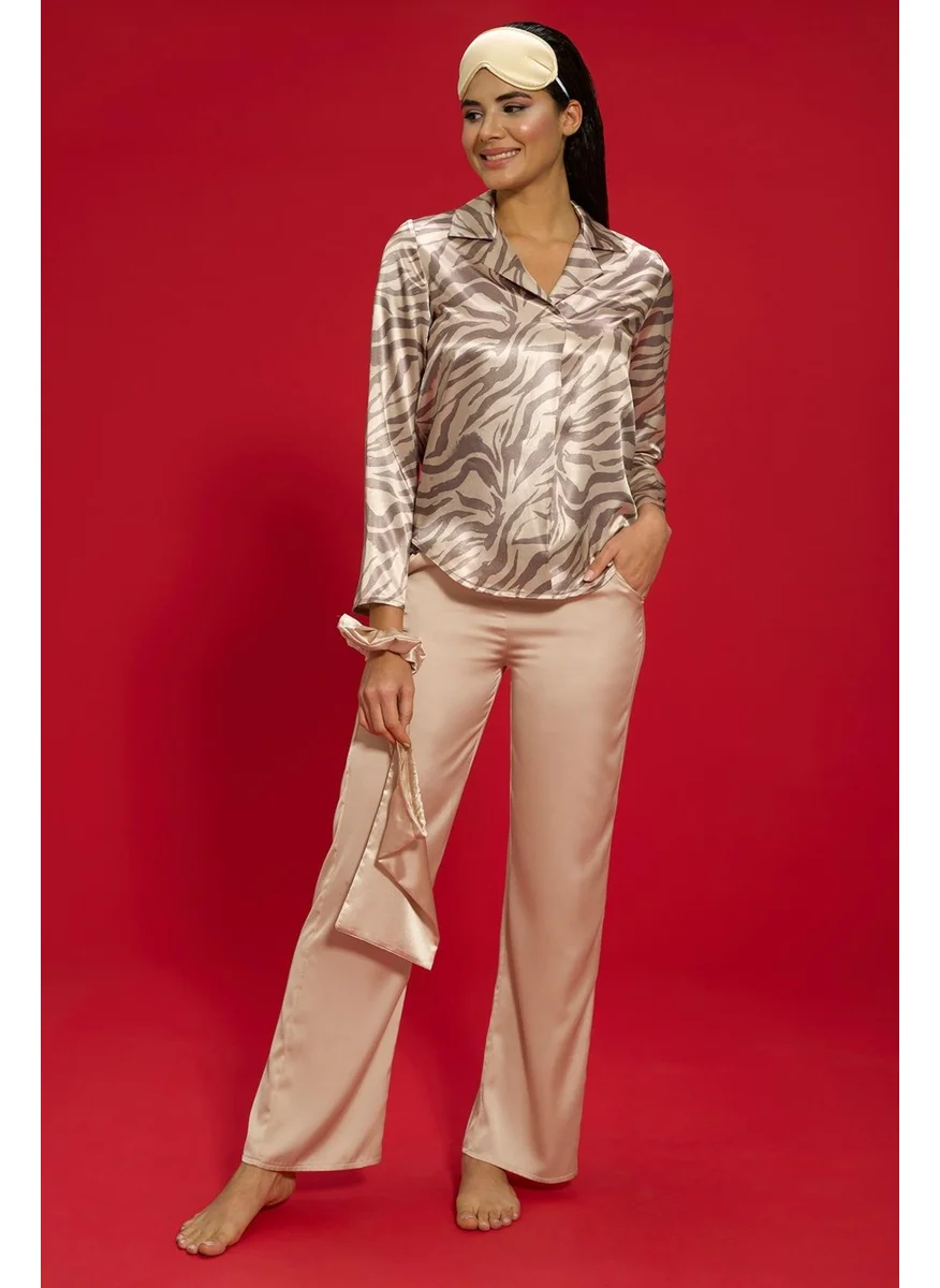 For You Moda 6-Piece Zebra Pajama Stone Set Both Inside and Outside S27686