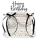 DiDida Bow Cake Topper Ribbion with Happy Birthday sign Coquette Themed Party Black Vintage for Heart Cake Vintage Cake - Image 3