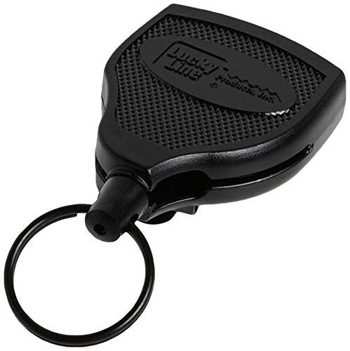 Super 48 KeyBak Retractable Key Reel 1 per Card Black