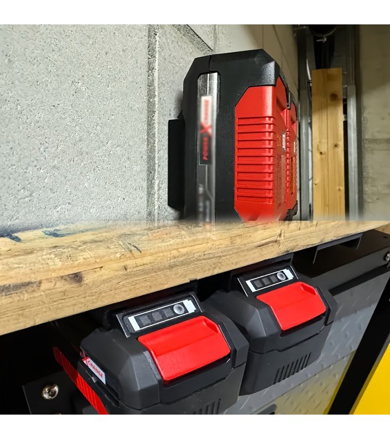 1pc Battery Storage Rack Easy Installation Strong Load Bearing Capacity For Einhell Power X Change - Image 4