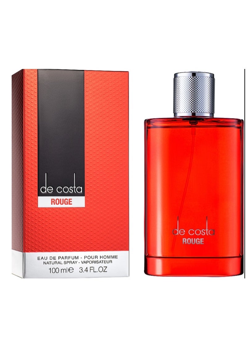 Fragrance World De Costa Rouge Perfume for Men by Fragrance World 100ml  - Image 2
