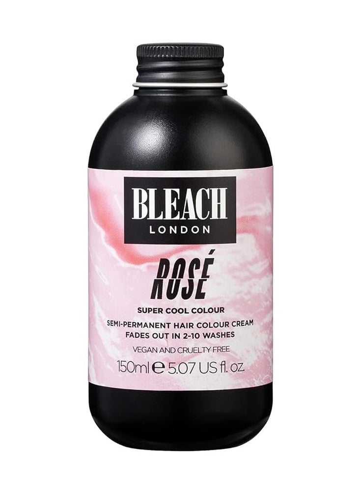 BLEACH LONDON BLEACH LONDON Rose Color - Semi-Permanent Pastel Pink, Temporary Hair Color Cream, Vegan, Cruelty Free, Temporary Hair Color Cream 5.07 fl oz  - Image 1