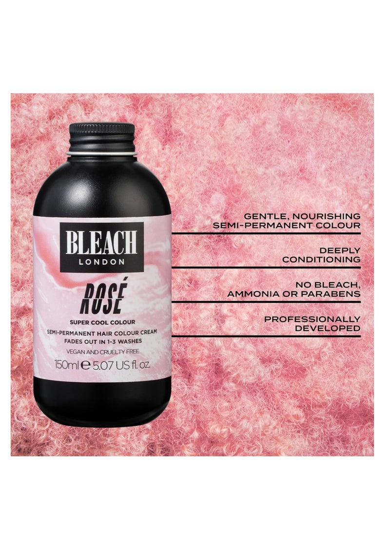 BLEACH LONDON BLEACH LONDON Rose Color - Semi-Permanent Pastel Pink, Temporary Hair Color Cream, Vegan, Cruelty Free, Temporary Hair Color Cream 5.07 fl oz  - Image 2