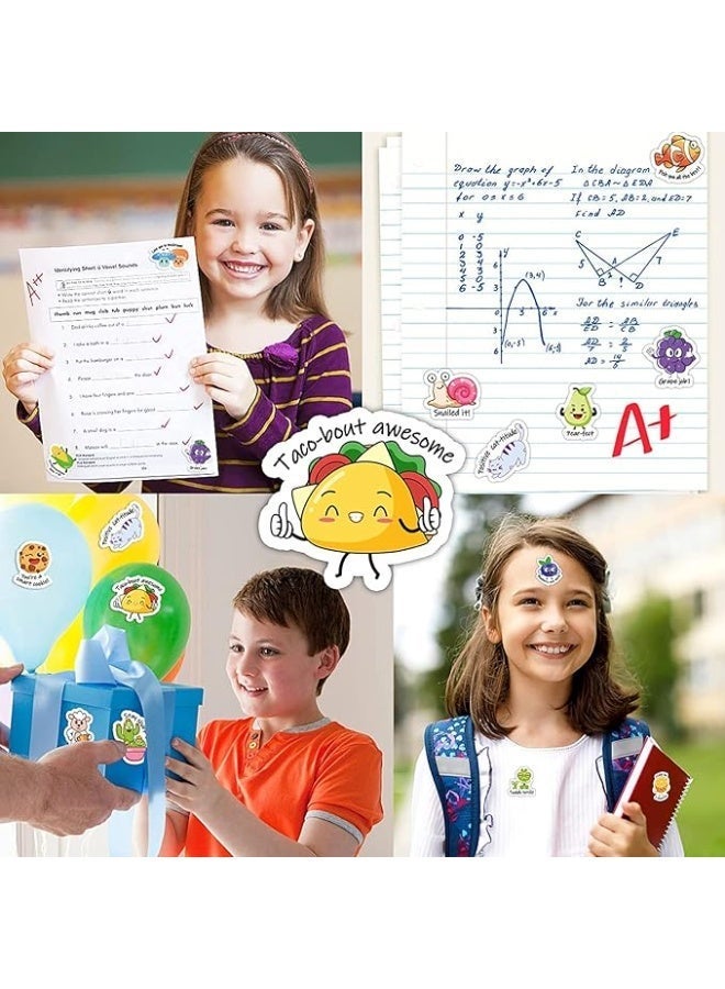 600PCS Reward Stickers for Students, Inspiration Teacher Reward Stickers for Kids, Inspiration Positive Accents Teacher Supplies Stickers, Cute Animal Incentives Stickers for Kids School Home - Image 3