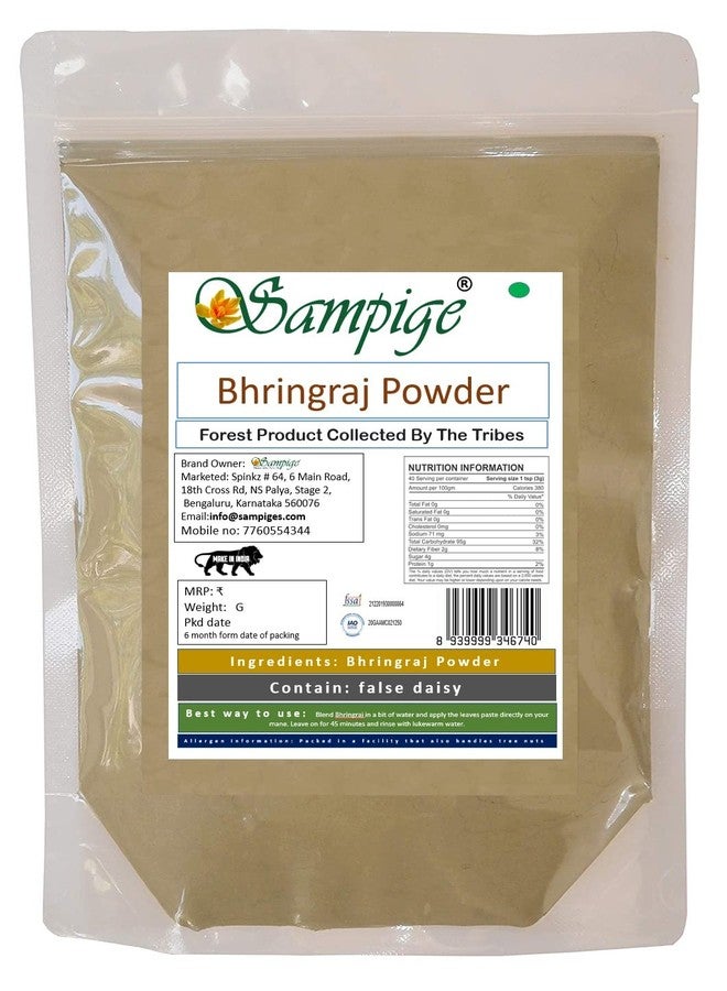 Sampige bhringraj powder|Unlock Your Hair's Potential with Sampige Bhringraj Powder: Ayurvedic Care for Healthy, Strong Hair|400 gram - Image 1