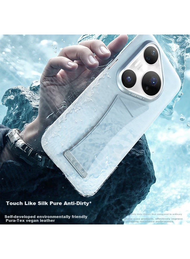 Defense [Huawei Certified Brand] Suitable For Huawei Pura80Ultra Phone Case Wrist Strap Stand Hand Strap P80Ultra Protective Case Full Coverage Anti-Drop Porcelain · Ivory White - Image 3