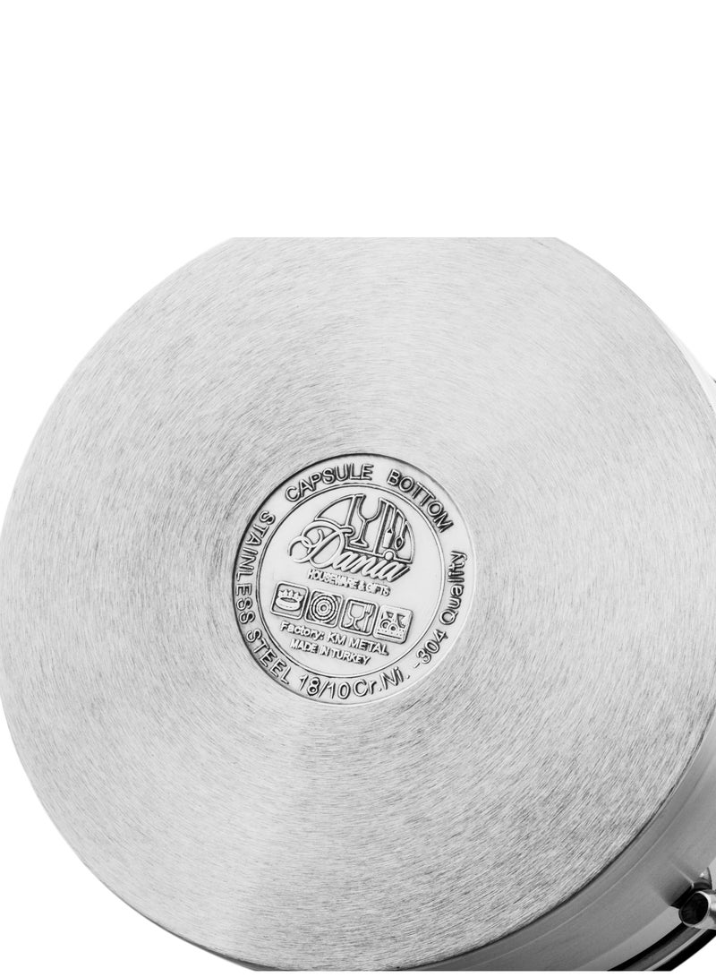 Dania High quality 9-piece Turkish stainless steel cookware set - Image 5