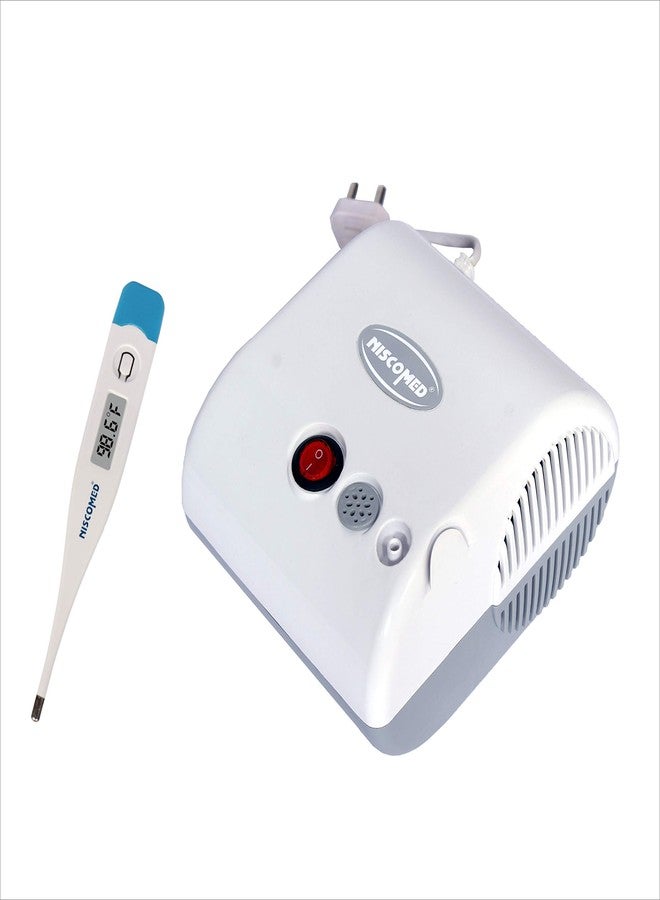 Niscomed Piston Compressor Handy Nebulizer With Thermometer/Nebulizer NB-121(DT) - Image 1