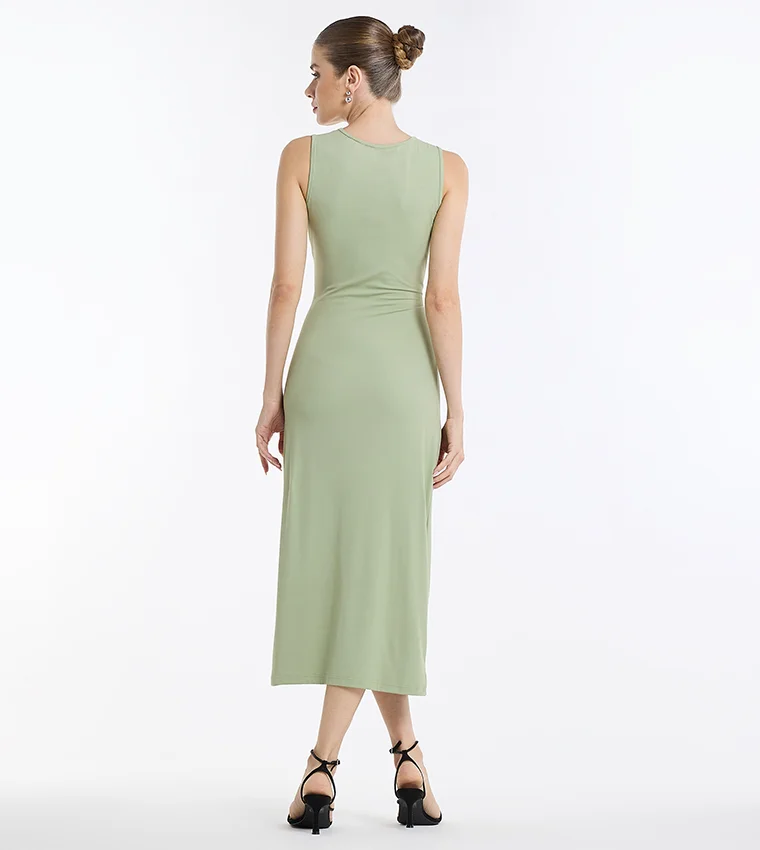 بي سي بي جي BCBG Gen Sleeveless Midi Dress
